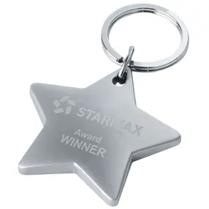 Silver Deluxe Star Keychain