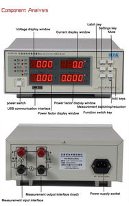 Instrumento de Medición de Parámetros Serie HZK PZ9902U, Material PC, Rango de Potencia de 0.01W-9999W - Product Image 6