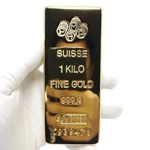 Niet-Magnetische Zwitserland 1Kilo/1000G 24K Goudstaafgoud Zwitserse Edelmetaal Juwelierszaak Bankdisplay Anti-Diefstal Monster