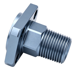 Aluminum alloy anodized male-threaded straight connector lightweight high strength and not easy to deform for Sensor - Product Image 3