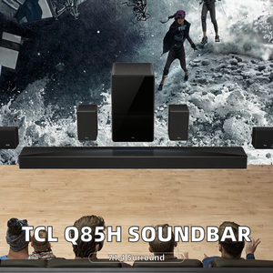 <span class=keywords><strong>Barre</strong></span> <span class=keywords><strong>de</strong></span> <span class=keywords><strong>son</strong></span> <span class=keywords><strong>TCL</strong></span> Q85H Pro 7.1.4 canaux surround physiques 860W avec caisson <span class=keywords><strong>de</strong></span> basses Arc T Chord intelligent pour haut-parleur en plastique et métal - Product Image 2