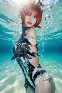 จั๊มสูทประดับเลื่อมวิบวับแบบเปิดไหล่ ยี่ห้อ <span class=keywords><strong>Yiren</strong></span> ทรงเข้ารูป เซ็กซี่  ผ่าสูง เหมาะสำหรับงานปาร์ตี้  งานแสดง  หรือใส่ไปไนต์คลับ บาร์ - Product Image 4