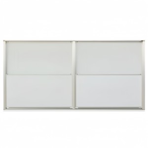 <span class=keywords><strong>Tableau</strong></span> blanc magnétique vertical pour collège avec cadre en aluminium et plateau coulissant vertical fluide pour les enseignants - Product Image 2
