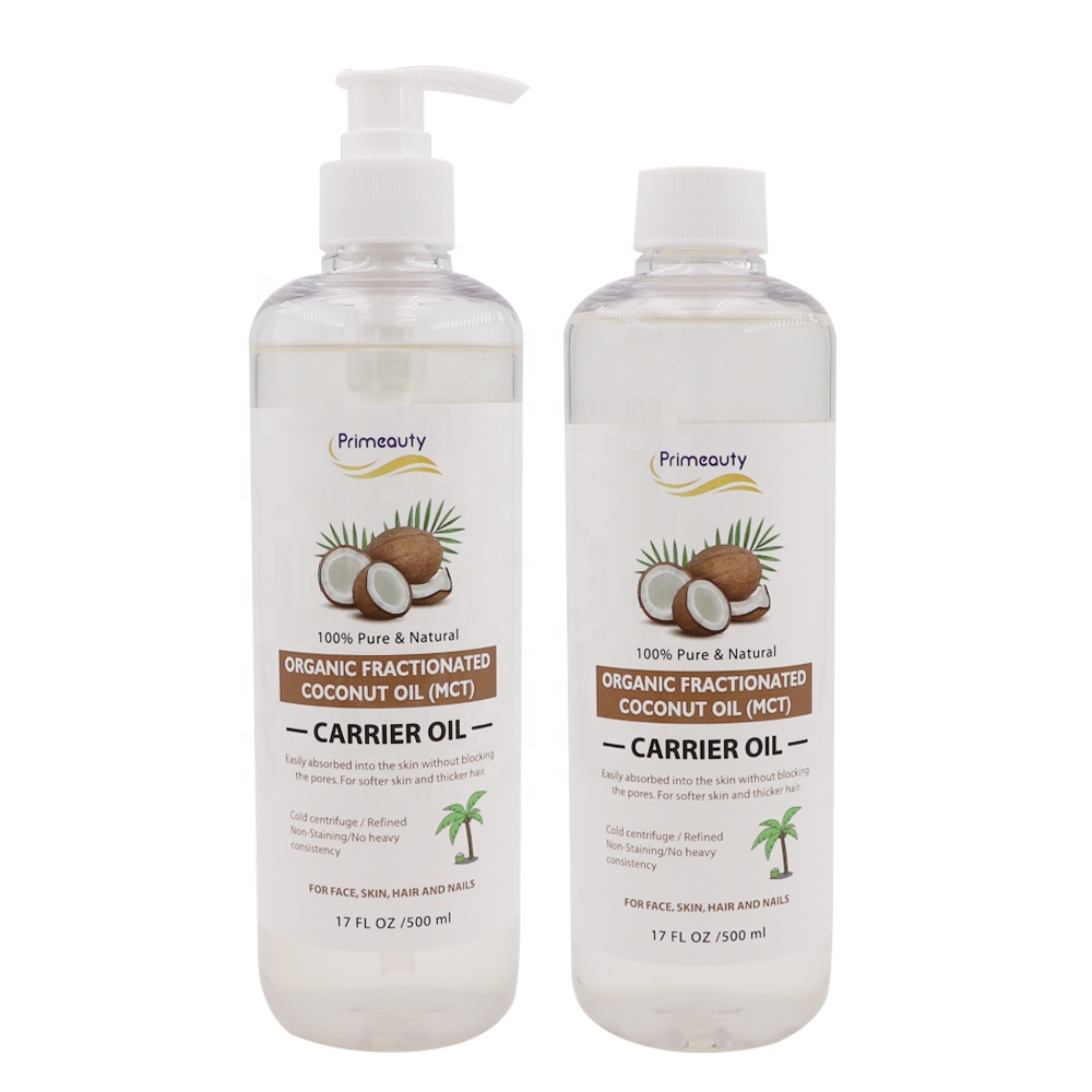 Оптовая продажа, Высококачественное натуральное носительное масло, масло для тела и волос, расслабляющий массаж кожи, чистое органическое Фракционное кокосовое масло
