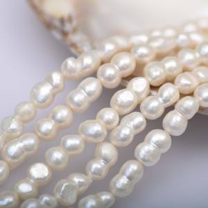 Perlas Barrocas Sueltas Hechas a Mano, Formas Únicas, Cuentas de Calabaza de Ocho Caras, Tamaño Aproximado de 7-9 mm, Perlas Naturales de Agua Dulce - Product Image 2