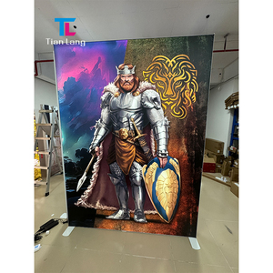 TianLang personalizado Trade Show telón de fondo pared Pop up caja de luz retroiluminada telón de fondo Trade Show Booth Display - Product Image 2