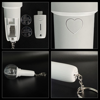 Bangtan Boys Mini Leuchtstab Acryl-Schlüsselanhänger Nachleuchtender Anhänger Anime-Thema für Partys Kpop Party-Geschenke