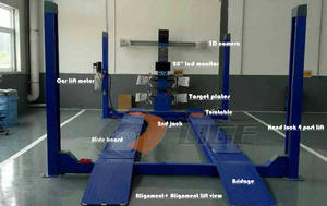 Toko Perbaikan Kendaraan CE, Peralatan Garasi, Bengkel Angkat Mobil 4 POS, dengan Jack Pusat - Product Image 4