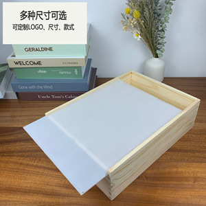 Caja de madera maciza con tapa extraíble, cubierta acrílica de 22x15x6cm, vitrina rectangular para almacenamiento de artículos de hobby y embalaje - Product Image 2