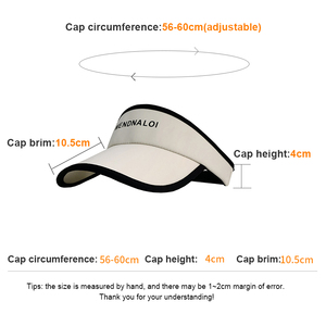 หมวกกันแดดระบายอากาศได้ดีสำหรับฤดูร้อน หมวกกันแดดแบบ unisex สำหรับผู้หญิงและผู้ชาย - Product Image 2