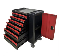 Gabinete de Herramientas con Juego de 283 Piezas para Mecánicos, Personalizable OEM, para Taller o Garaje, Resistente, Móvil, de Acero CR-V con 7 Cajones, 77x46x96cm, 55kg