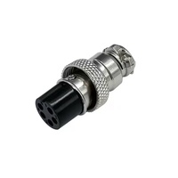 Connecteur de câble GX20 de haute qualité, vente directe d'usine, prise aviation 20 mm, connecteur en alliage de zinc, prise monophasée, connecteur argenté