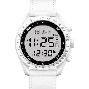 Islamic Gift Qibla Direction Time Reminder Digital Watch Multifunctional Waterproof Watch Ramadan Gift Athan <b>Clock</b> Azan Prayer - Product Image 3