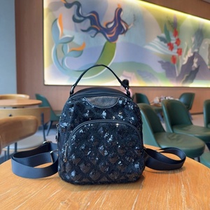 Mochila de Lentejuelas Personalizada para Niña, Cuero Genuino, Gran Capacidad, Casual, de Moda, Verano, con Cierre, Forro de Poliéster - Product Image 2