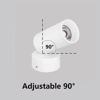 Foco LED de Superficie Plegable para Tiendas, Ropa, Hogar, Fondo de Pared, Techo, Luminaria de Riel, Uso Comercial