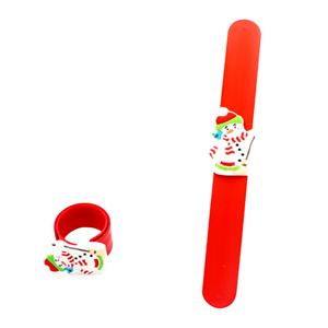 Bracelet promotionnel de Noël en silicone, bracelets à claquer pour enfants - Product Image 4
