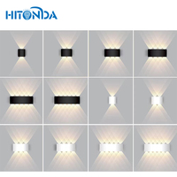 Haute qualité pas cher prix extérieur étanche mural haut et bas lampe murale LED lumineuse