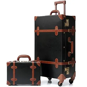 Túi du lịch hành lý xe đẩy đặt hành lý xe đẩy Vali Vali ABS hành lý đặt hành lý túi du lịch cổ điển