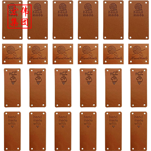 <span class=keywords><strong>Etichette</strong></span> in Pelle Personalizzate Fatte <span class=keywords><strong>a</strong></span> <span class=keywords><strong>Mano</strong></span>, <span class=keywords><strong>Etichette</strong></span> in Pelle PU con Goffratura e Fori <span class=keywords><strong>per</strong></span> <span class=keywords><strong>Lavori</strong></span> Artigianali - Product Image 4