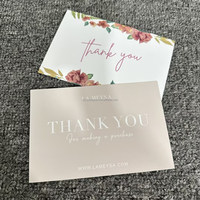 Cartes de vœux, cartes de visite, invitations de mariage, cartes de remerciement personnalisées Xty avec impression numérique à faible MOQ, estampage à chaud, papier couché, Guangdong