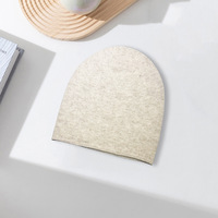 Gorro de lana merino 100% para mujer, cálido, suave, transpirable, cómodo, elástico, tejido, ajustable, informal, para invierno.