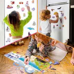 4 Seasons Theme Jelly Concentration <b>Training</b> Toddler Diy Activity Toys Girls Boys Reusable Sticker <b>Book</b> for Toddlers 3-6 - Product Image 5