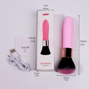 Mode Stijl Meisjes Verborgen Seksspeeltjes Vaginale Vrouwen Masturbators Vrouwelijke Handgreep Vibrerende Toverstaf Borstel Vibrators - Product Image 6