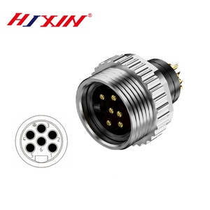 Đầu nối cáp hàn cảm biến 5 chân 7/8, vít lắp ráp công nghiệp tròn phích cắm nam và nữ, đầu nối không thấm nước - Product Image 6