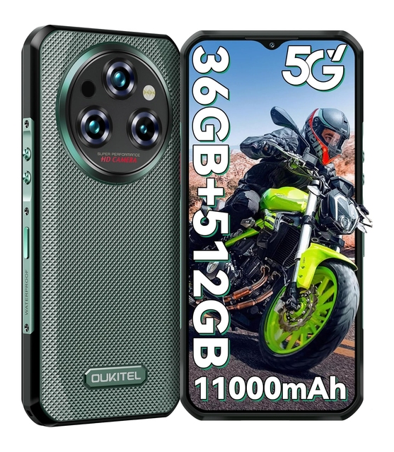 Factory Direct Sales Oukitel WP35 Pro 6.6" FHD+ 12GB+512GB 32MP+64MP 11000mAh 33W Fast Charger Dual SIM 5G Rugged Smart Phone