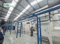 Ligne de revêtement en poudre humide émaillée entièrement automatique