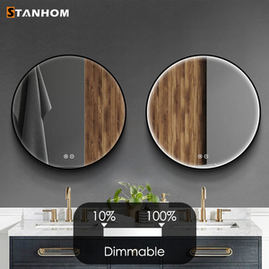 STANHOM Miroir intelligent en acrylique avec cadre mural rond pour salle de bain avec lumière <span class=keywords><strong>LED</strong></span> - Product Image 3
