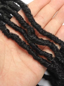 Venta caliente 10-36 pulgadas <span class=keywords><strong>Nu</strong></span> <span class=keywords><strong>L</strong></span> Cur lyLocs extremos Gypsy Crochet rizado trenza pelo sintético fácil trenzado extensión de cabello - Product Image 4