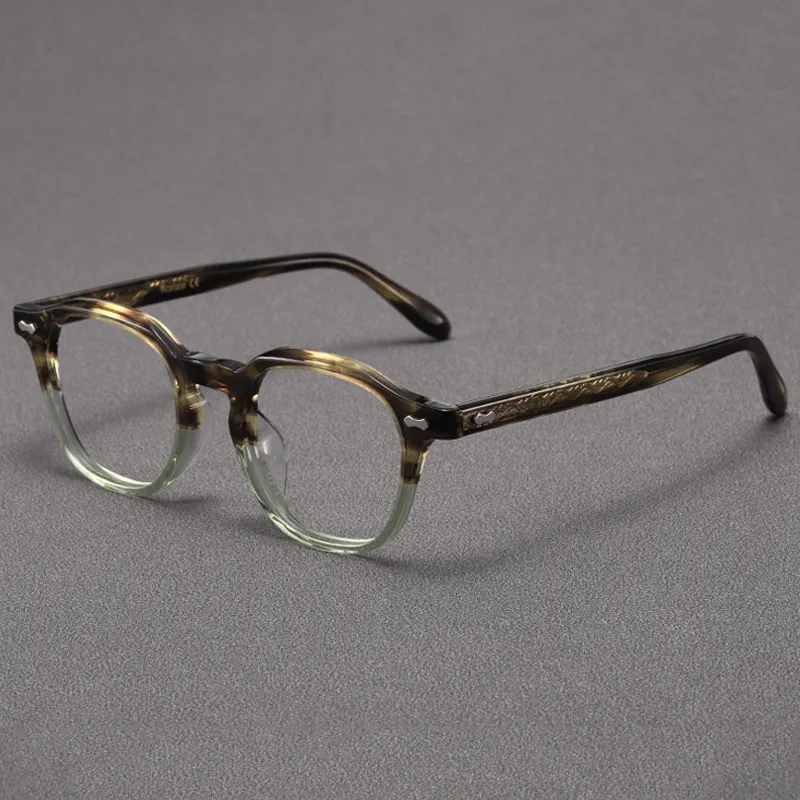 Figroad bingkai kacamata pria mewah, dapat disesuaikan stok tersedia bingkai asetat optik