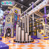 Estructura de Juego Infantil Personalizada, Mecánica, Comercial, para Interiores, con Diseño Punk, para Parques de Diversiones