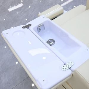 Fauteuil de pédicure de luxe sans plomberie avec massage et bain de pieds électrique, fauteuil de spa moderne rose pour salon de beauté (vente en gros) - Product Image 5