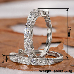 Pendientes de Oreja Trapezoidales para Mujer, Accesorios Simples para Uso Diario - Product Image 4