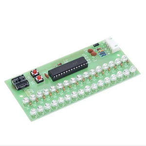 Medidor de nivel LED VU con patrón de pantalla ajustable MCU, indicador de amplificador de audio, 16 LED, doble canal, luz verde, DC 8V a 12V - Product Image 3