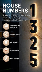 Plaques nominatives Oem Odm privées créatives en métal Sinon pour portes de bureau plaques d'immatriculation de porte d'appartement plaques de porte - Product Image 5