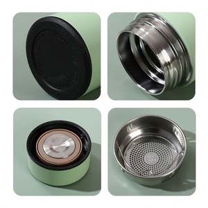 Custom 17oz 500ml Rubber Paint Matte Travel Stainless Steel Thermal Smart Insulated <b>Infuser</b> Temperature Display Water Bottle - Product Image 2