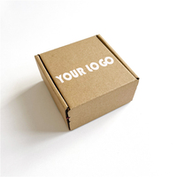 Boîte à bijoux à fermeture éclair de petite taille, mini-boîte en carton ondulé en forme d'avion avec bande déchirable pour accessoires, boîte d'expédition pour petites entreprises