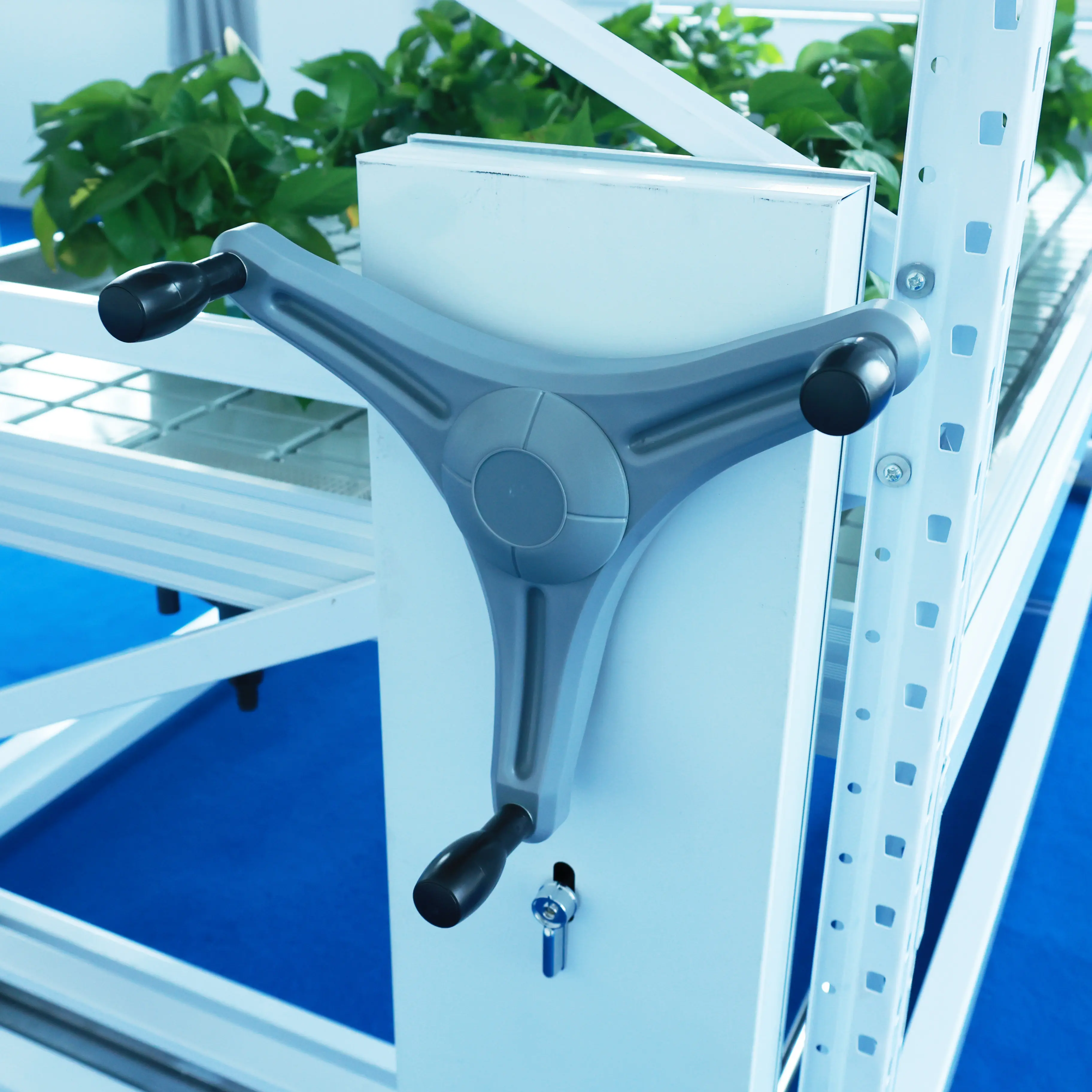 Mesa comercial móvel hidropônica interna para cultivo de bebidas, bandeja vertical para cultivo, rack rolante, mesa de cultivo