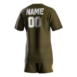 Ensemble de vêtements de sport pour hommes, t-shirt et pantalon de style rugby des Fidji 2023, t-shirt à col en V pour hommes, vêtements de sport pour hommes, séchage rapide, musculation - Product Image 4