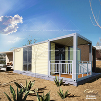 Design moderne en acier léger Maisons mobiles préfabriquées en conteneur Maisons modulaires pour chambre à coucher ou hôtel Villas modernes