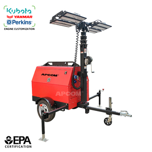 Telescopic 5.5m Portable Yamar 6kw Diesel Generator 400W LED <b>Balloon</b> <b>Light</b> Tower for Road Maintenance and Construction - Product Image 1