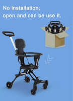 Poussette 4 roues pliable légère et écologique pour enfants/sécurité bébé poussette pour enfants