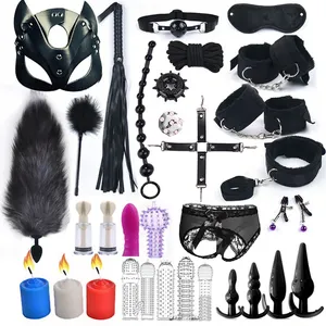 Bdsm Set Bondage Gear Lederen Sex Hulptraining 13 Kit Beperkingen Slaven Volwassen Seksspeeltje Handboei Bdsm Voor Paar - Product Image 1