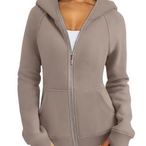 Chaqueta de lana con capucha y cremallera para mujer con bolsillo Otoño/Invierno Y2K Sudadera de moda Sudaderas con capucha y sudaderas para mujer - Product Image 6