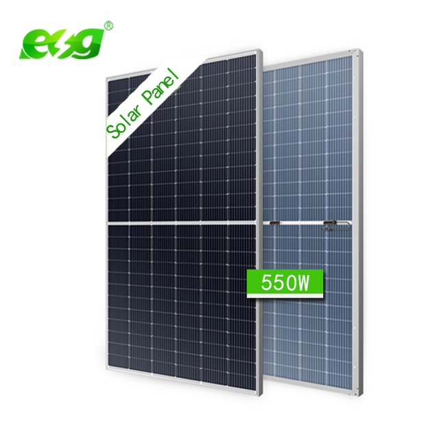 ESG Good Price 500W 550W  Monocrystalline Solar Panels Complete Kit PV Module Panel Solar Best Solar Panels