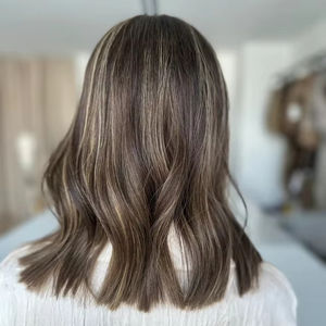 Peluca de <span class=keywords><strong>Cabello</strong></span> Ruso con Reflejos <span class=keywords><strong>Balayage</strong></span> Marrón Claro ASH, con Nudos Individuales, Pelucas de Encaje para Mujer con Flequillo Francés, Encaje Invisible - Product Image 1