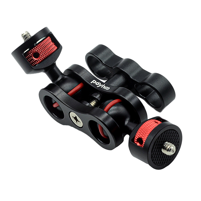 High Quality Universal Camera Magic Arm Flexible Articulating Arm 1/4" Screw Aluminum Alloy Metal Field Monitor Mount Dual Ball